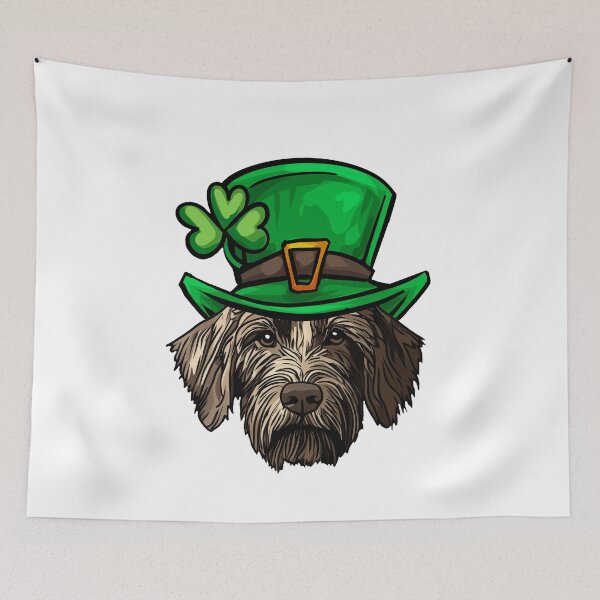 Item preview, Funny St Patricks Day German Wirehaired Pointer Dog designed and sold by whyitsme.