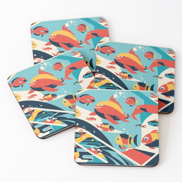 Item preview, Sea Life Geometric Style 1 designed and sold by AlinaSCorner.
