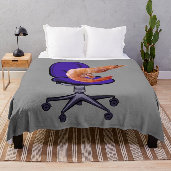 Item preview, Shrimp in a Purple Desk Chair designed and sold by Shrimps 4 Life.