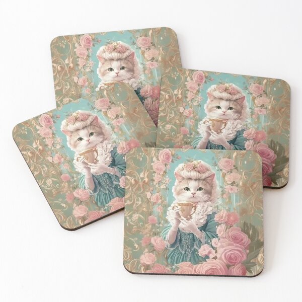 Item preview, Marie Meowtoinette - Rococo-Inspired Cat Art designed and sold by BTN by Roarberry.
