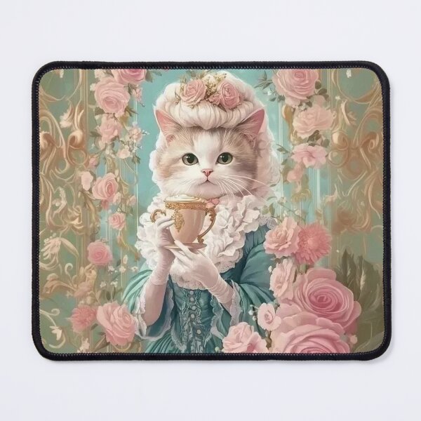 Item preview, Marie Meowtoinette - Rococo-Inspired Cat Art designed and sold by Roarberry.