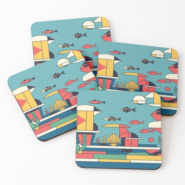 Item preview, Sea Life Geometric Style 3 designed and sold by AlinaSCorner.