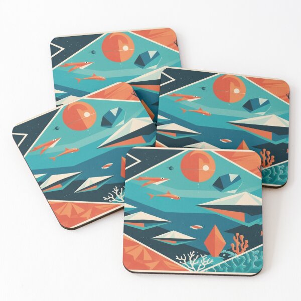 Item preview, Sea Life Geometric Style 4 designed and sold by AlinaSCorner.