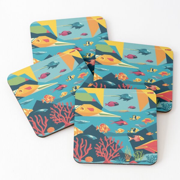 Item preview, Sea Life Geometric Style 5 designed and sold by AlinaSCorner.