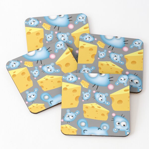 Item preview, Blue mice and a cheese wedge designed and sold by Topmel.