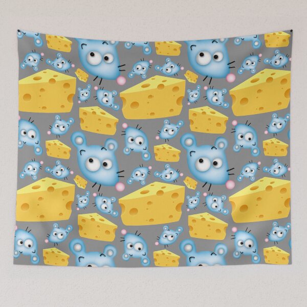 Item preview, Blue mice and a cheese wedge designed and sold by Topmel.