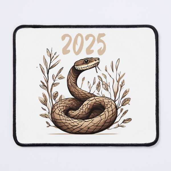 Item preview, Wood snake chinese zodiac lunar year 2025 designed and sold by LumiLemon.