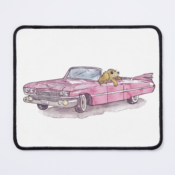 Item preview, Retro Pink Car and Dog designed and sold by inKseparable.