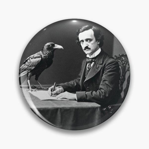 Item preview, Edgar Allen Poe and Raven designed and sold by Psychetriptik.