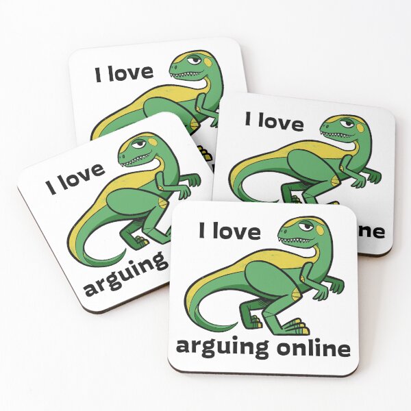 Item preview, I love arguing online dinosaur designed and sold by kidshay.