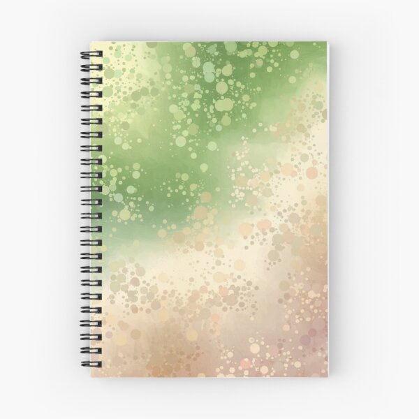 Item preview, Aesthetic Pastel Green Pink Beige Ombre Watercolor Dots designed and sold by LEILA ART SPACE.