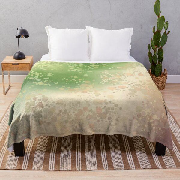 Item preview, Aesthetic Pastel Green Pink Beige Ombre Watercolor Dots designed and sold by LEILA ART SPACE.