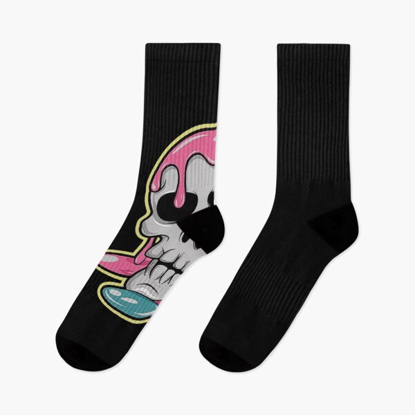 Item preview, Melting Skull Art - Colorful Drip Skull Illustration designed and sold by love3617.