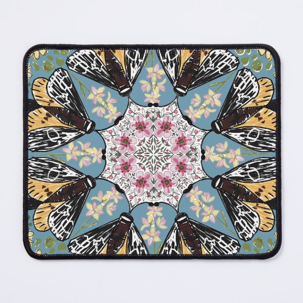Item preview, Golden sun moth, metallic sun orchid, hibbertia, manuka designed and sold by Clare Younis.