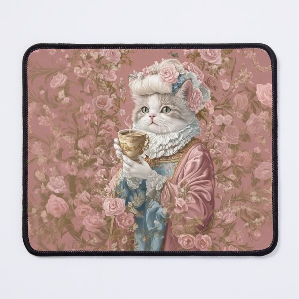 Item preview, Lady Whiskerford - Rococo-Inspired Cat Art designed and sold by Roarberry.