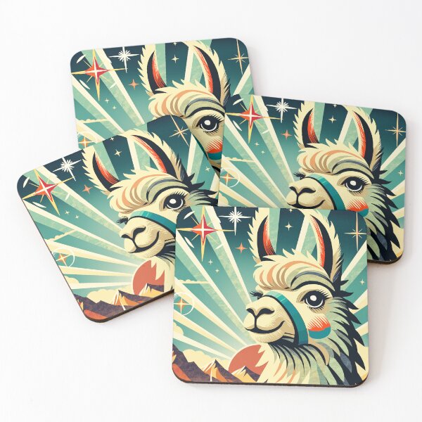 Item preview, Art Deco Majestic Llama designed and sold by Ghost on Toast.