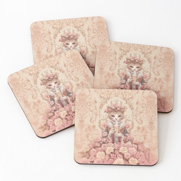 Item preview, Feline de Luxe - Rococo-Inspired Cat Art designed and sold by Roarberry.