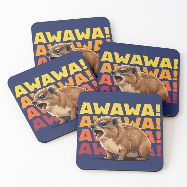 Item preview, Rock Hyrax Lover Awawa! Funny Groundhog Dassi designed and sold by d247.