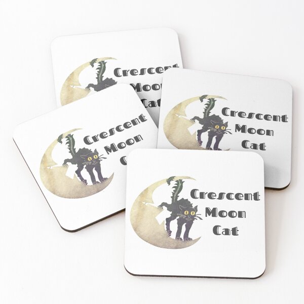 Item preview, Crescent moon cat designed and sold by Relics Of The Day.