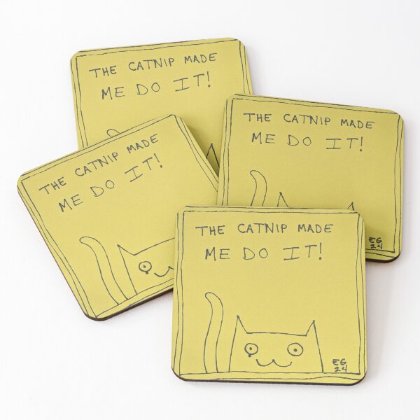 Item preview, Catnip crazy cute cat art designed and sold by Emilyslibrary.