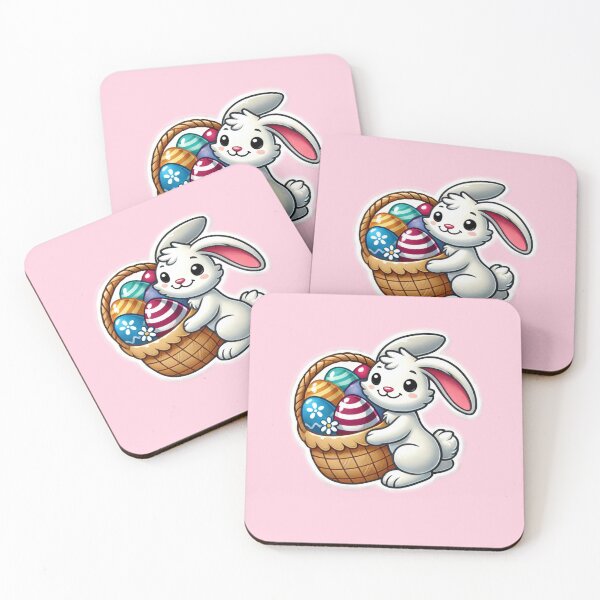 Item preview, Easter Bunny with Basket of Eggs designed and sold by LewpyG.