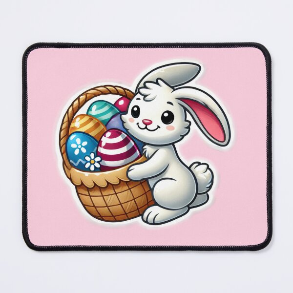 Item preview, Easter Bunny with Basket of Eggs designed and sold by LewpyG.
