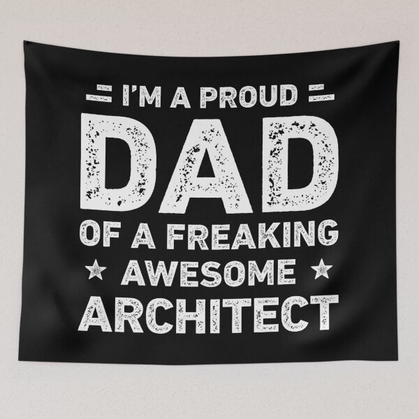 Item preview, Proud Dad Of A Freaking Awesome Architect Funny Architect designed and sold by RareBunny.