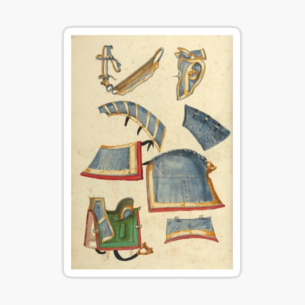 Item preview, Renaissance Illustration of Horse Armor designed and sold by LegacyPressCo.