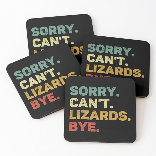 Item preview, Sorry Can't Lizards Bye Retro Lizard Lover designed and sold by RareBunny.