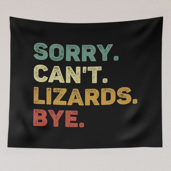 Item preview, Sorry Can't Lizards Bye Retro Lizard Lover designed and sold by RareBunny.