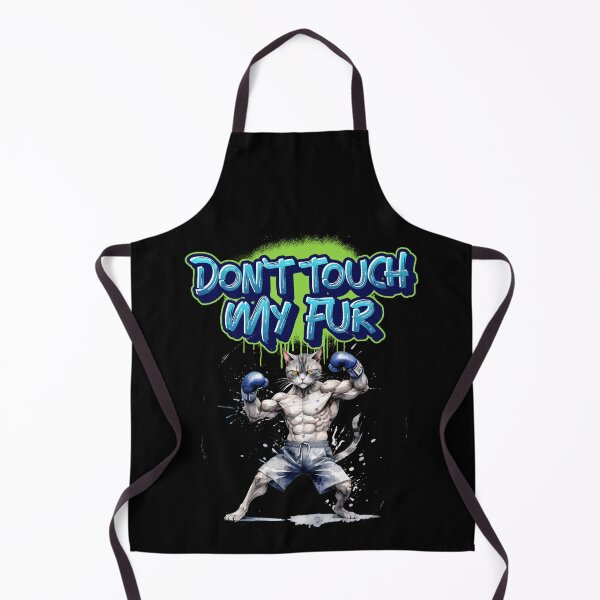 Item preview, Don't Touch My Fur DTMF Boxing Cat designed and sold by GetContented.