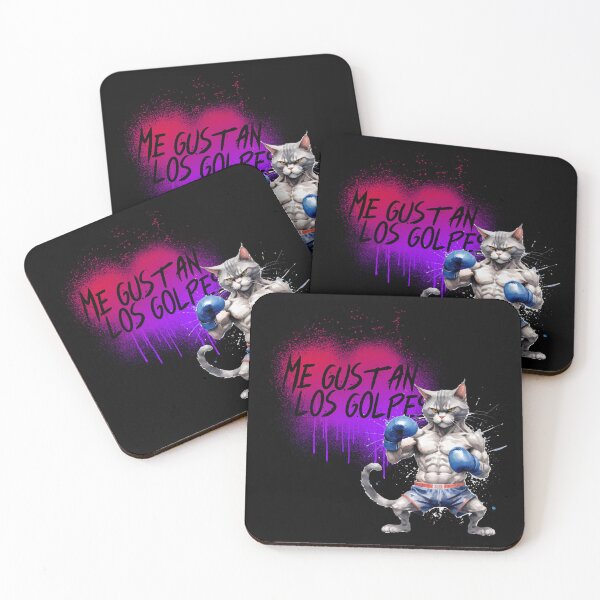 Item preview, Me gustan los golpes DTMF Boxing Cat designed and sold by GetContented.