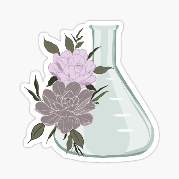 Item preview, Floral Chemistry Beaker designed and sold by mashstudiosco.