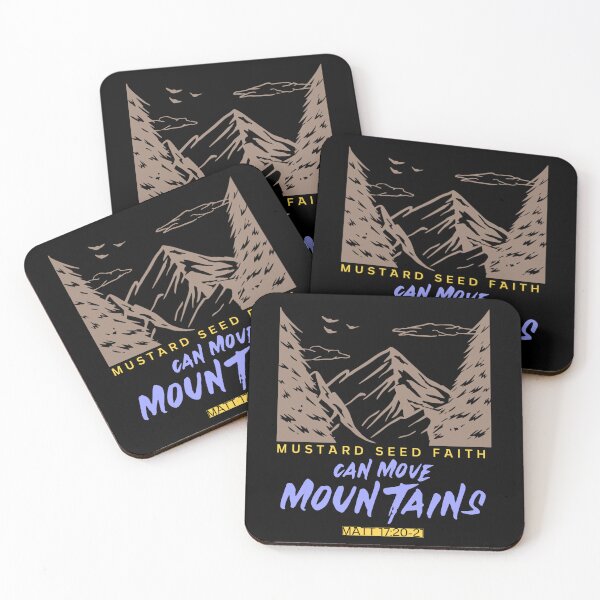 Item preview, Mustard Seed Faith Can Move Mountains designed and sold by HeavenlyHuesStudio.