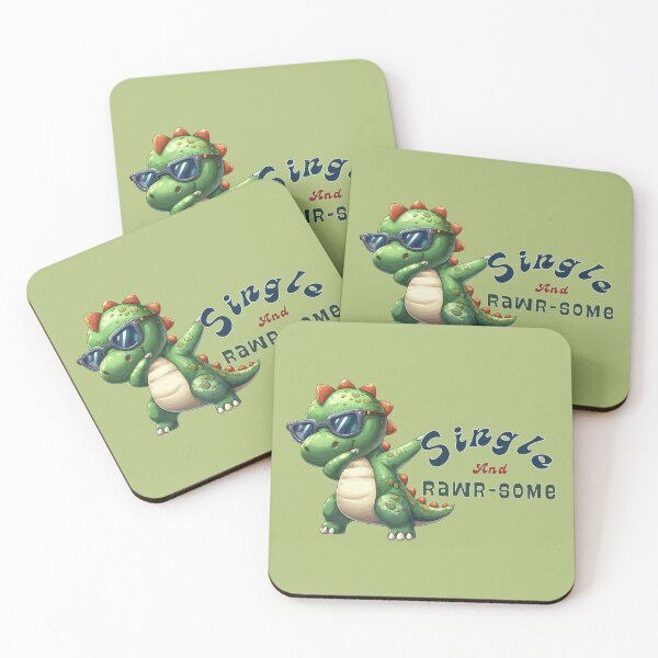 Item preview, Single and Rawr-some Dab Dinosaur with Sunglasses designed and sold by bAIryBarn.