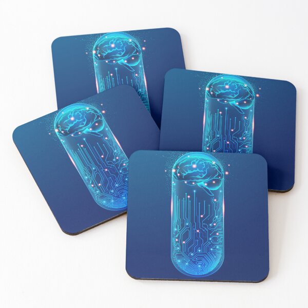 Item preview, neuroscience medical technology brain pill electronic pattern designed and sold by NiamLab.