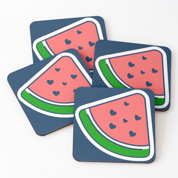 Item preview, groovy heart watermelon fruit valentine 1960s  designed and sold by Gossip Rag.