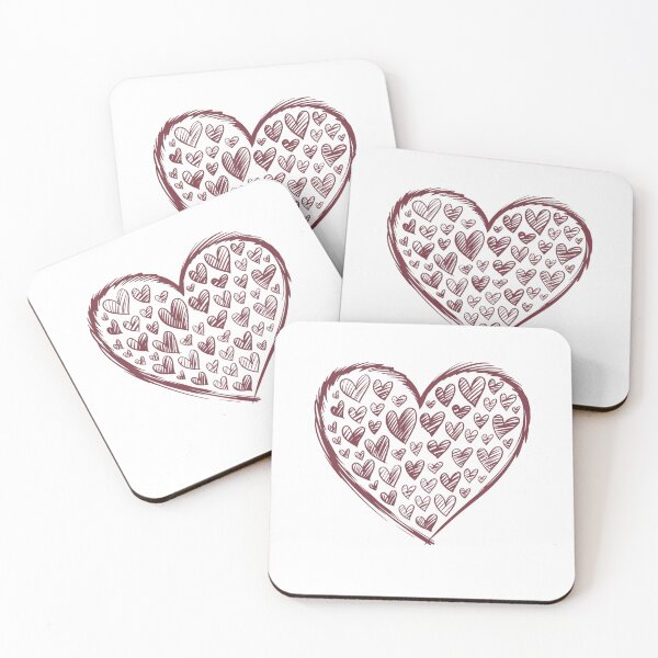 Item preview, Hand Sketch Heart on Heart Design designed and sold by Peter Stawicki.