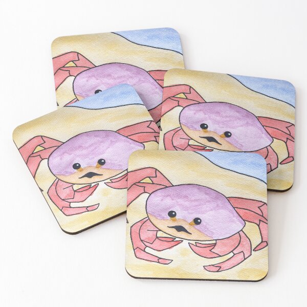 Item preview, Dungeness Crab on Beach Watercolor designed and sold by CoastalCaptures.