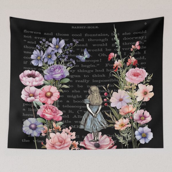 Item preview, Wonderland Garden & Vintage Textbook designed and sold by maryedenoa.