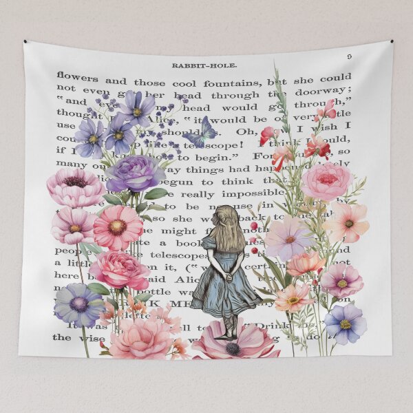 Item preview, Wonderland Garden & Vintage Textbook designed and sold by maryedenoa.