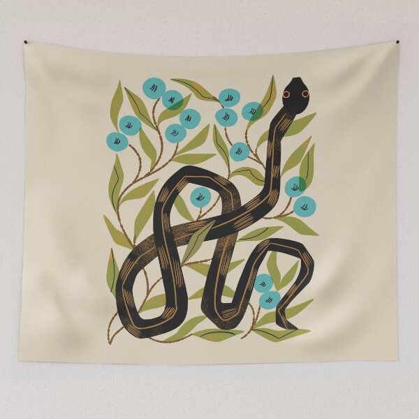 Item preview, Little Black Garden Snake designed and sold by Renea L Thull.
