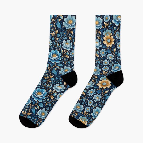 Item preview, Chinoiserie French Blue White Floral Pattern designed and sold by Wiss2Arts.