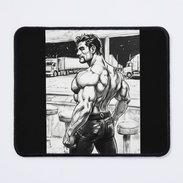 Item preview, 1940s Vintage Truck Stop Tom of Finland Tribute Gay Pride Graphic Design designed and sold by ItsAKinkThing.