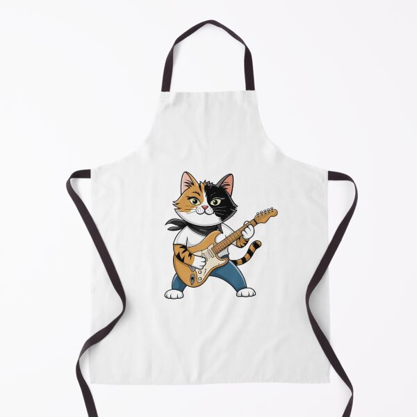 Item preview, Striped Tail Kitty Playing Guitar Design designed and sold by Peter Stawicki.
