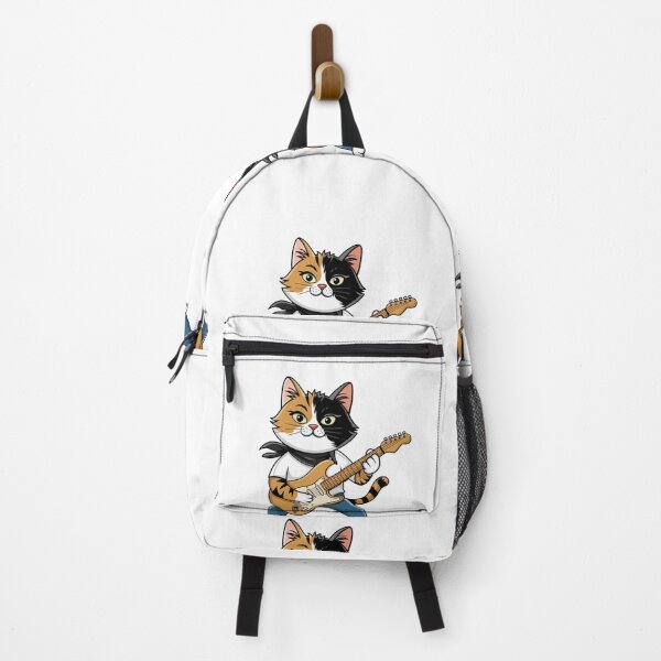 Item preview, Striped Tail Kitty Playing Guitar Design designed and sold by Peter Stawicki.