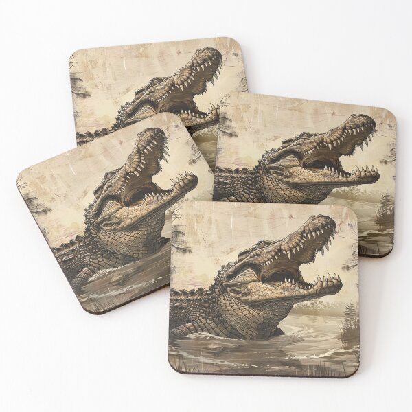 Item preview, Crocodile Vintage Art 4 designed and sold by AstroRisq.