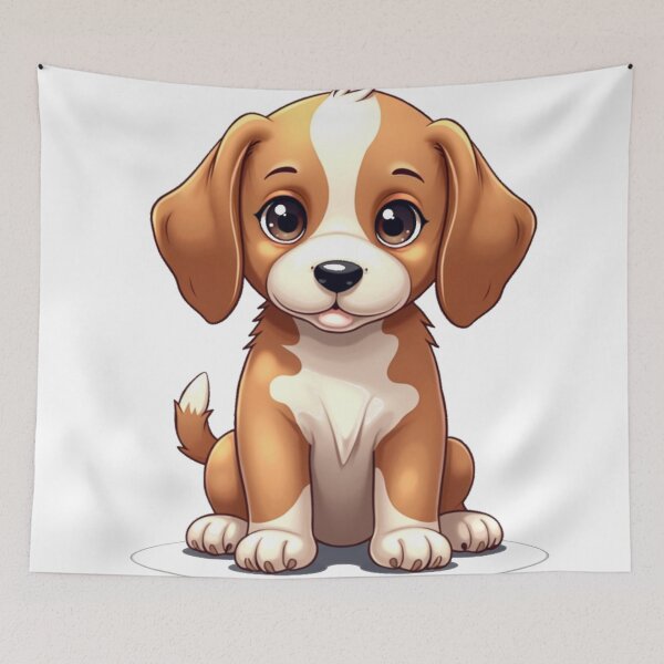 Item preview, Cute Cartoon Puppy Sitting designed and sold by GaricDrawsob.