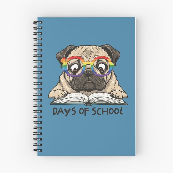 Item preview, Funny Pug 100 Days Of School Rainbow Glasses Teacher Kids designed and sold by d247.