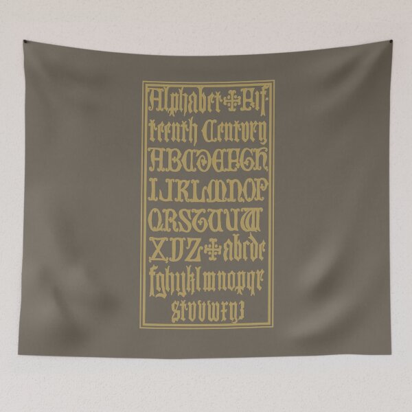 Item preview, Antique Old English Alphabet Gothic Font Language Medieval Letters  designed and sold by h44k0n.